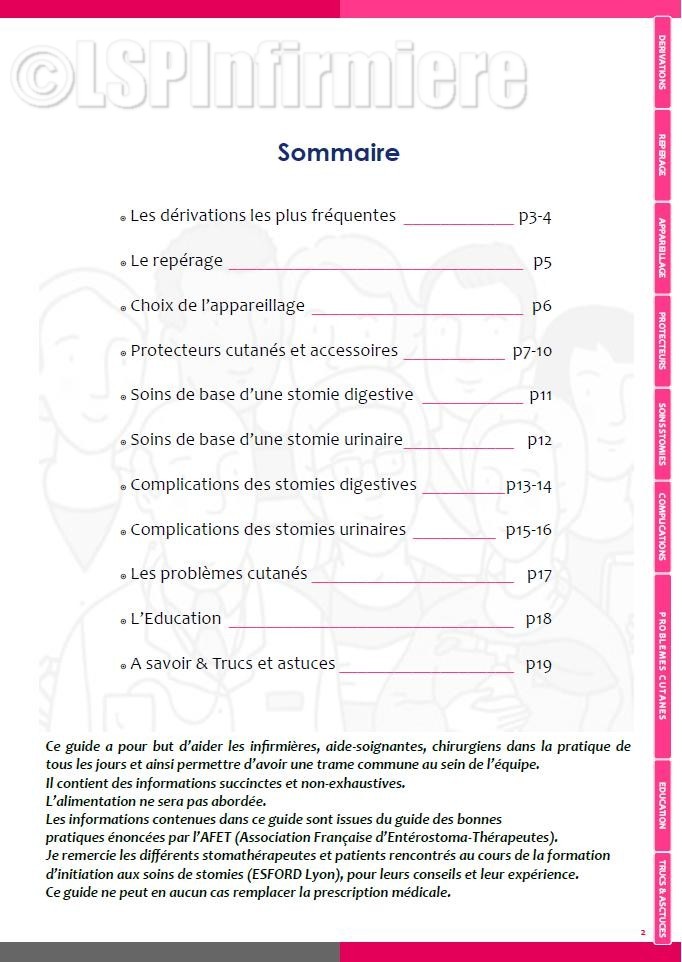 Guide pratique des stomies sommaire